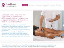 Tablet Screenshot of kine-form.com